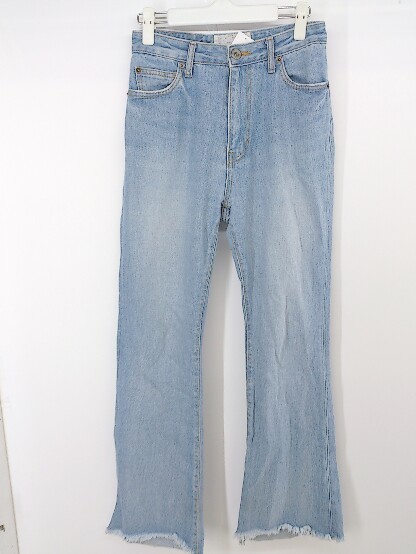 * Another Edition Another Addition повреждение обработка джинсы Denim брюки размер M голубой женский P