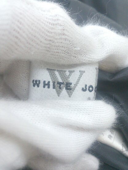 ◇ WHITE JOOLA ホワイトジョーラ 1B 膝丈 シングル スカート スーツ セットアップ サイズ9R ダークグレー系 レディース P_画像4