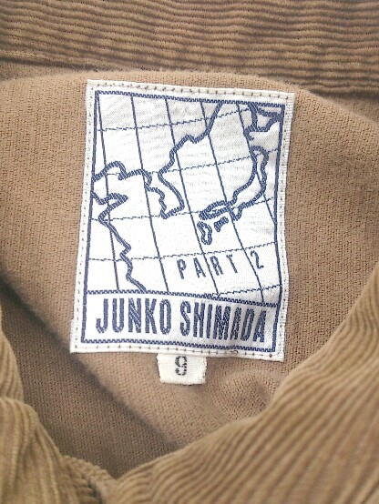 * JUNKO SHIMADA Junko Shimada corduroy long sleeve jacket blouson size 9 brown group lady's P