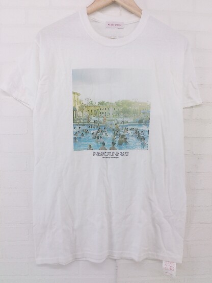 ◇ MAISON SPECIAL メゾン スペシャル プリント 半袖 Tシャツ カットソー サイズM ホワイト系 レディース Pの画像2