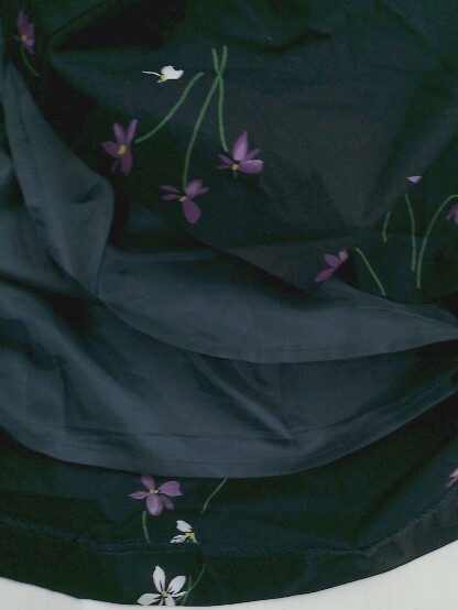 ◇ JUDY COLLECTION 花柄 フラワー ノースリーブ ロング ワンピース ネイビー レディース P_画像6