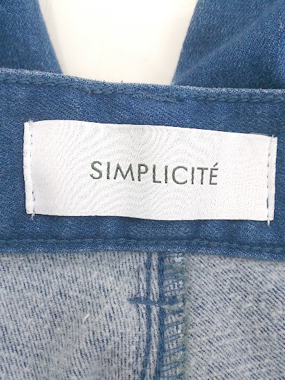 ◇ Simplicite シンプリシテェ ストレッチ ジーンズ デニム パンツ サイズM ブルー レディース P_画像4