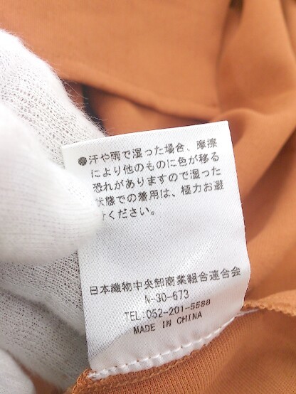 ◇ KANGOL カンゴール 半袖 シャツ サイズL オレンジ レディース P_画像5