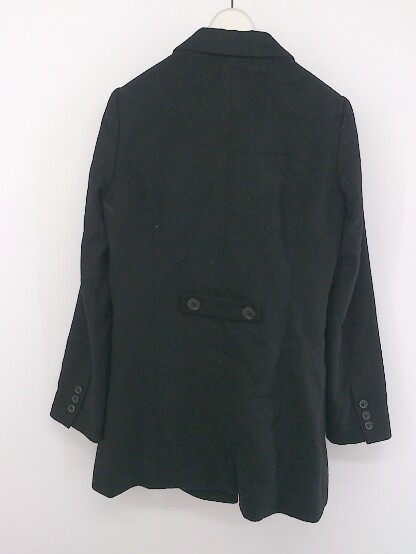 ◇ LE SOUK ルスーク カシミヤ100% 長袖 コート サイズ36 ブラック レディース P_画像3