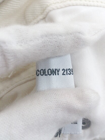 ◇ ●未使用● ◎ COLONY 2139 コロニー トゥーワンスリーナイン タグ付き パンツ サイズF ホワイト系 レディース P_画像4