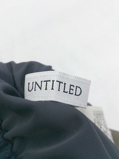 ◇ UNTITLED アンタイトル スカンツ ワイド パンツ サイズ2 ネイビー レディース P_画像4
