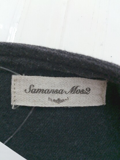◇ SM2 サマンサ モスモス ジップアップ 長袖 ノーカラー ジャケット サイズ F ブラック レディース P_画像4