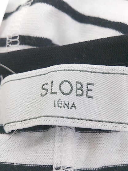 ◇ SLOBE IENA スローブイエナ ボーダー 半袖 Tシャツ カットソー ブラック ホワイト レディース P_画像4