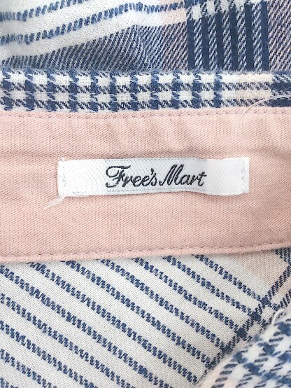 ◇ ◎ FREE'S MART フリーズマート 総柄 長袖 シャツ ブラウス サイズM ホワイト系 ネイビー ピンク レディース P_画像4
