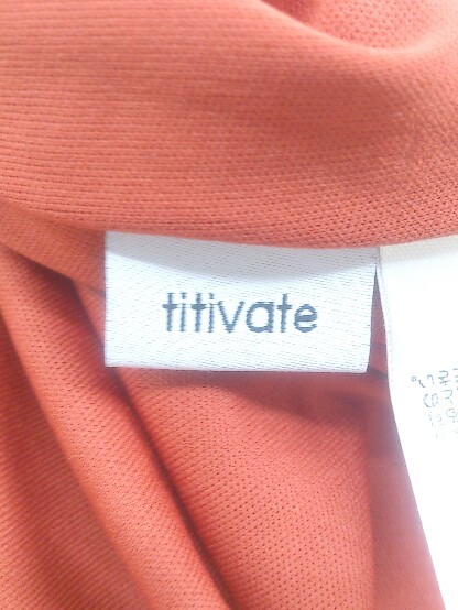 ◇ titivate ティティベイト 総レース 長袖 膝下丈 ワンピース サイズM ブラウン ブルー系 レディース P_画像4