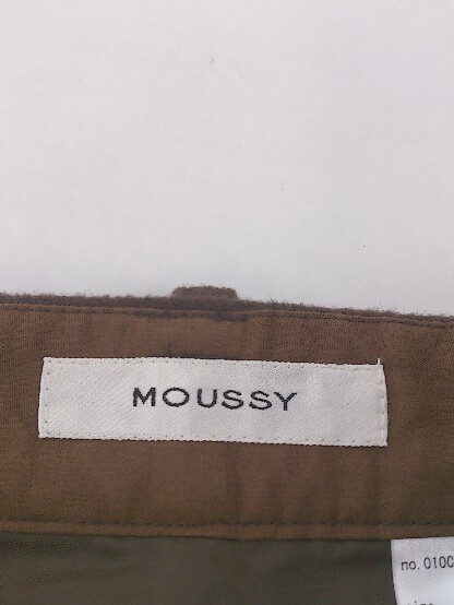 ◇ ◎ MOUSSY マウジー ミニ 台形 スカート サイズ2 ブラウン系 レディース P_画像4