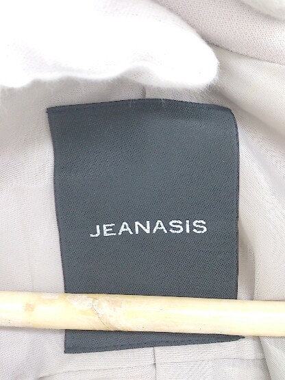 ◇ JEANASIS ジーナシス 長袖 チェスター コート サイズF グレージュ レディース P_画像4