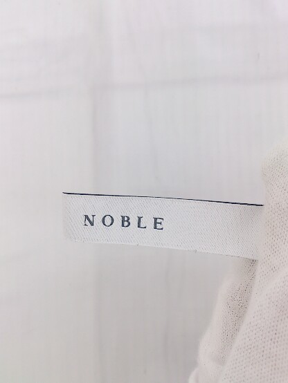 ◇ ◎ NOBLE ノーブル 半袖 ロング ワンピース アイボリー レディース Pの画像4