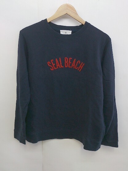 ◇ Sonny Label サニーレーベル URBAN RESEARCH 刺繍 長袖 トレーナー サイズM ネイビー レッド系 レディース P_画像2