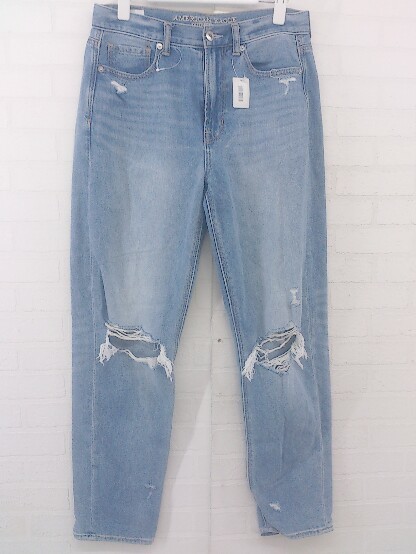 ◇ AMERICAN EAGLE OUTFITTERS ダメージ加工 デニム ジーンズ パンツ サイズUS 6 CA 6 UK10 インディゴ レディース P_画像2