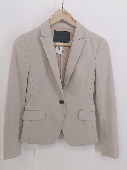 * UNTITLED Untitled 1B длинный рукав tailored jacket размер 1 оттенок бежевого женский P