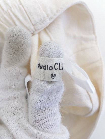 ◇ studio CLIP スタディオクリップ 膝下丈 ナロー スカート サイズM ライトベージュ系 レディース P_画像4