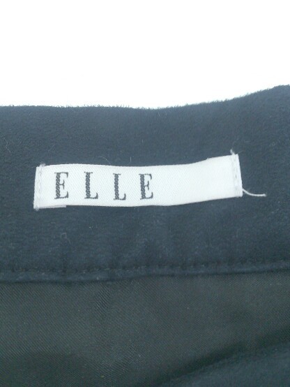 * ELLE L ... дизайн замша способ колени внизу длина flair юбка размер 38 темно-синий женский P