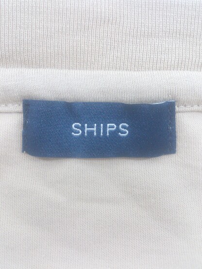 ◇ SHIPS シップス フォトプリント 半袖 Tシャツ カットソー サイズONE ベージュ ブラック レディース P_画像4