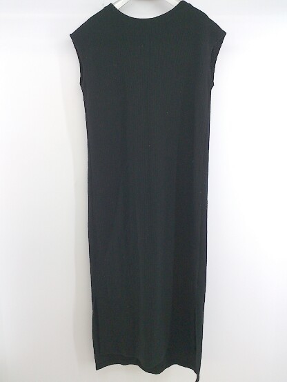 * * natural couture натуральный kchu-ru вафля короткий рукав колени внизу длина вязаный One-piece черный женский P