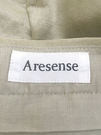 ◇ Aresense アーセンス タック スラックス パンツ サイズ38 ベージュ レディース P_画像4