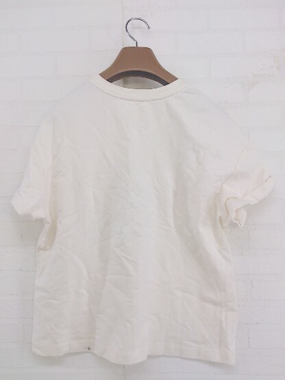 * Sunny Landscape one Point short sleeves T-shirt cut and sewn size M light beige group navy white group lady's P