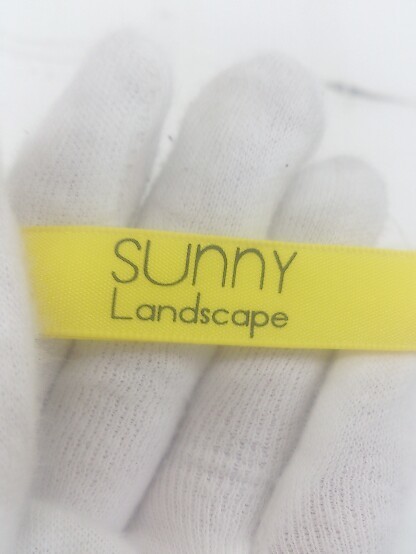 ◇ Sunny Landscape ワンポイント 半袖 Tシャツ カットソー サイズM ライトグレー系 グレー系 マルチ レディース P_画像4