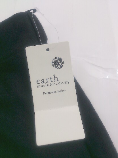 ◇ ◎ ●美品● earth music&ecology タグ付き ワイド クロップド パンツ サイズ M ブラック レディース P_画像7