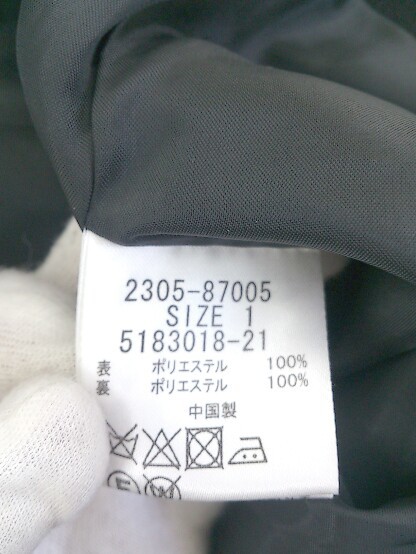 ◇ VICKY ビッキー 長袖 ジップアップ ジャケット サイズ1 ブラック レディース P_画像5