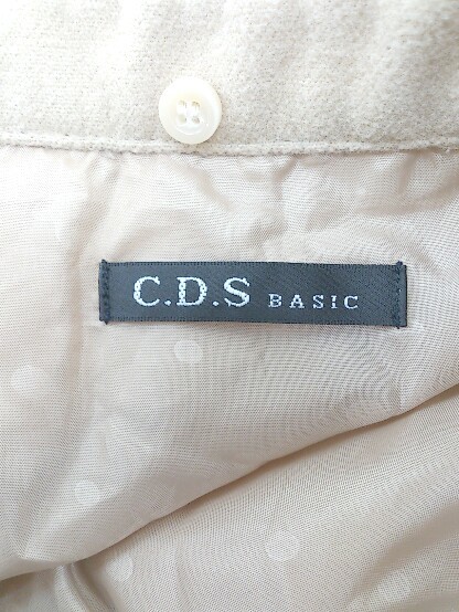 ◇ C.D.S BASIC シーディーエスベーシック 長袖 P コート サイズL キャメル レディース P_画像4