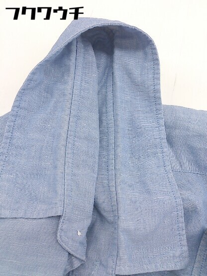 ◇ SHIPS JET BLUE シップスジェットブルー リネン混 七分袖 シャツ サイズM ブルー メンズ_画像5