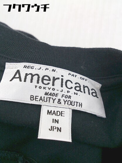 ◇ AMERICANA アメリカーナ BEAUTY & YOUTH 半袖 Tシャツ カットソー ブラック レッド メンズ_画像4