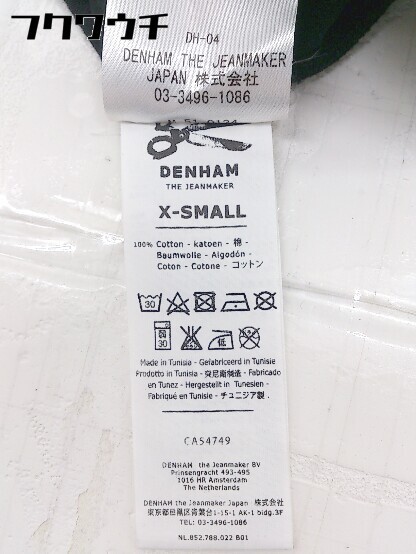 ◇ DENHAM デンハム プリント 半袖 Tシャツ カットソー サイズXS ブラック メンズ_画像6