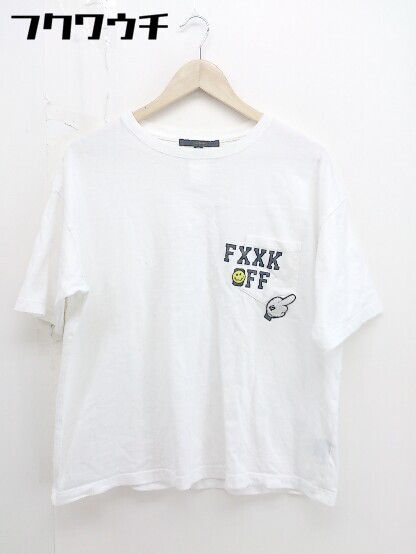 ◇ STUD MUFFIN スタッドマフィン ロゴ 半袖 Tシャツ カットソー サイズ 2 ホワイト メンズ_画像1
