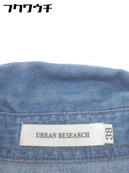 ◇ URBAN RESEARCH アーバンリサーチ 長袖 デニム シャツ サイズ 38 インディゴ メンズ_画像6