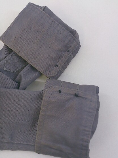 ◇ BUFM?BLACK FLAME 刺繍 長袖 シャツ サイズ15 1/2 パープル グレー系 ブラック メンズ P_画像8
