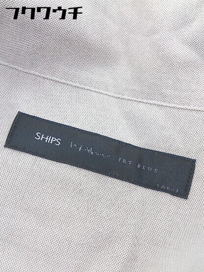 ◇ ◎ SHIPS シップス ハイネック 七分袖 シャツ サイズ L グレー メンズ_画像4