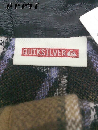 ◇ Quiksilver クイックシルバー チェック パンツ サイズ32 ベージュ ブラウン メンズ_画像4