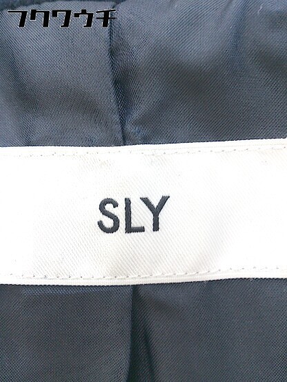 ■ SLY スライ 長袖 チェスター コート サイズ1 ネイビー レディース_画像4