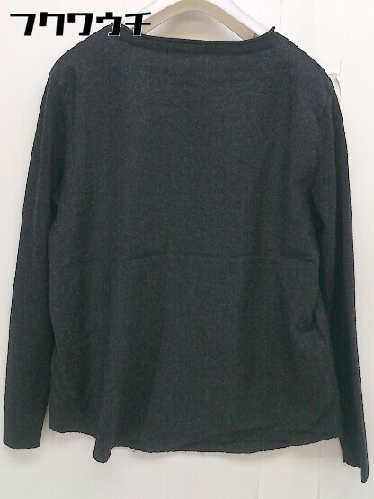 ◇ botto giuseppe 23区 カットオフ ウール 長袖 ニット セーター サイズ 38 ブラック系 レディース_画像3