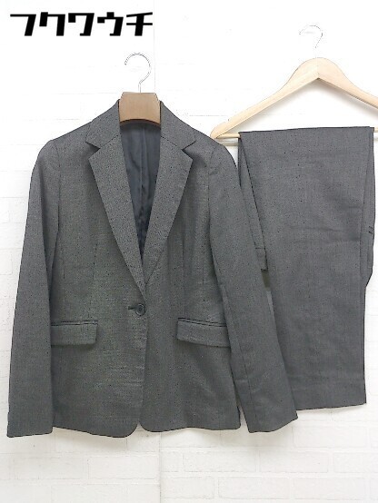 ◇ CLEAR IMPRESSION クリアインプレッション シングル パンツ スーツ 上下 サイズ2 ブラック系 レディース_画像2