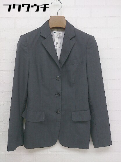 ◇ FACADE GREEN green label relaxing UNITED ARROWS 3B シングル 長袖 ジャケット サイズ36 グレー系 レディース_画像1