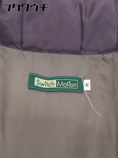 * Switch Motionswichi motion Zip up long sleeve down jacket size M purple lady's 