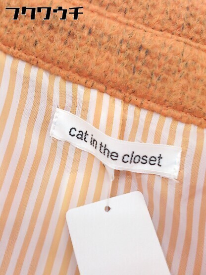 ◇ cat in the closet キャット イン ザ クローゼット 長袖 コート サイズS オレンジ レディース_画像4