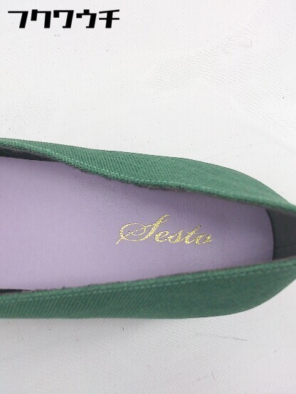 * SESTOse -stroke po Inte dotu flat shoes 25.5cm green lady's 