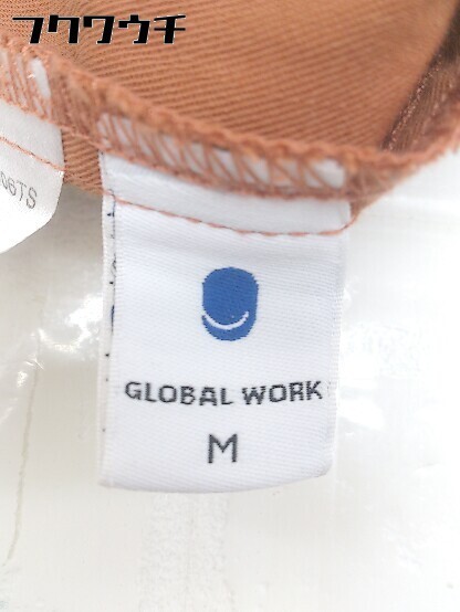 ◇ GLOBAL WORK グローバルワーク ストライプ オーバーオール サイズM キャメルブラウン レディース_画像4