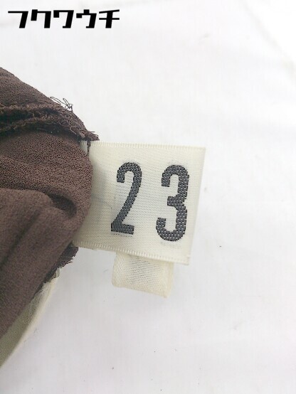 ◇ ◎ 23区 ニジュウサンク 楊柳 ロング キャザー スカート サイズ38 ブラウン レディース_画像5
