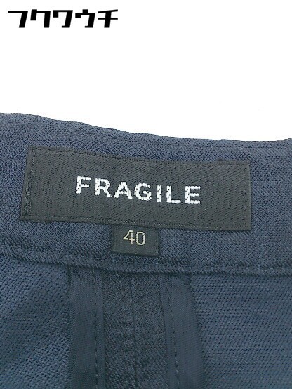 * FRAGILE Fragile race up side Zip knees height setup top and bottom size 40 navy lady's 