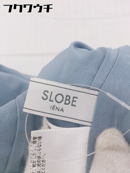 ◇ SLOBE IENA スローブ イエナ ウール混 膝下丈 フレア スカート サイズ38 ブルー系 レディース_画像4