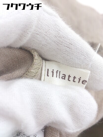 ◇ liflattie ships リネン100% ロング フレア スカート サイズS ブラウン系 レディース_画像4